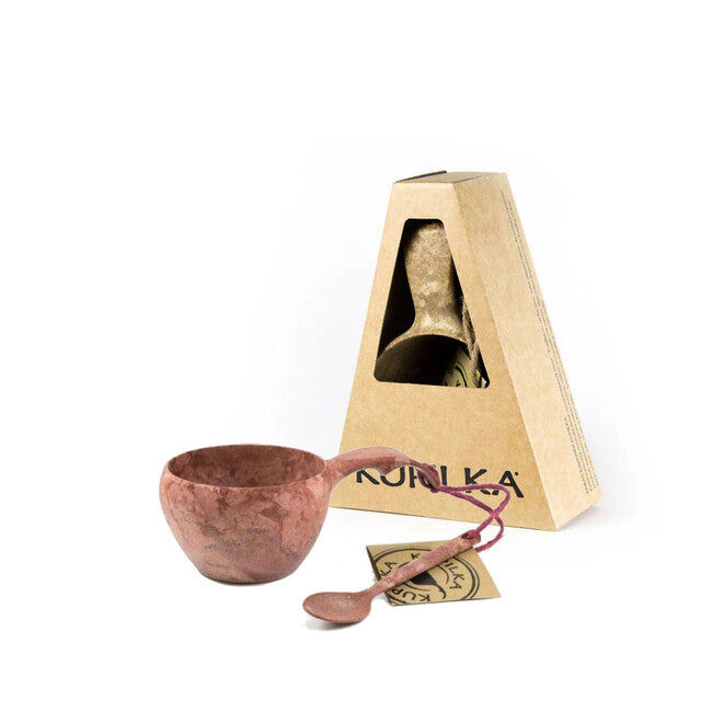 KUPILKA 21 Classic канче със лъжица за чай, червена