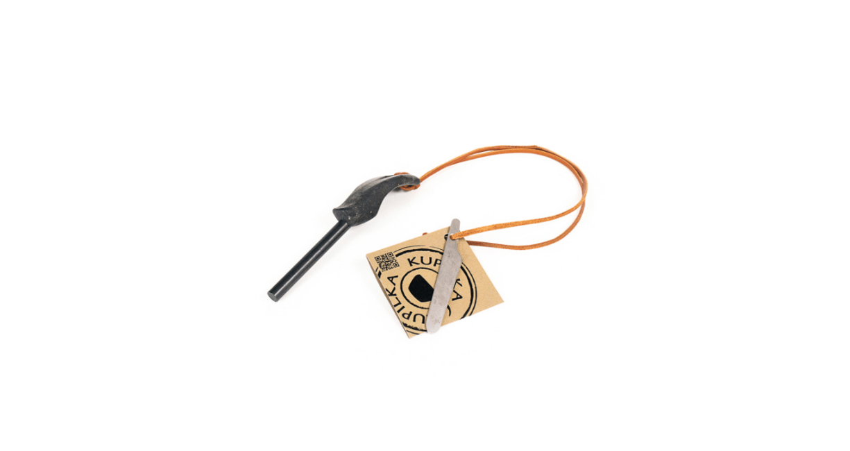 Огниво Kupilka FS8K Firesteel 8 черно, 124 mm, черно