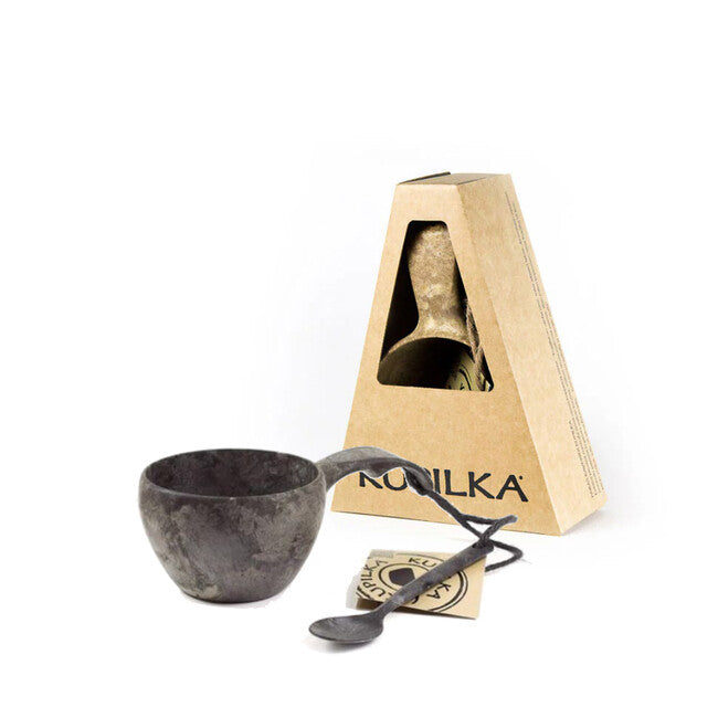 Kupilka канче със лъжичка, 210 ml, черен