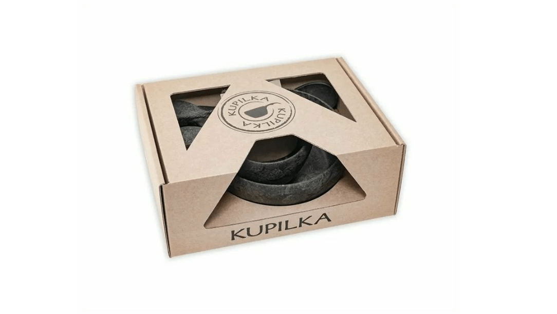 Купилка Junior SET комплект прибори за пикник, черен