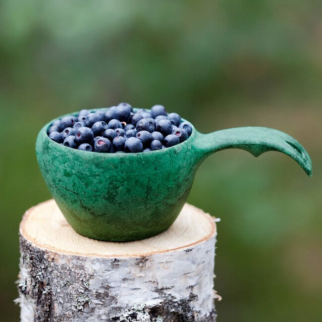 Купилка канче с лъжичка, 210 ml, зелено