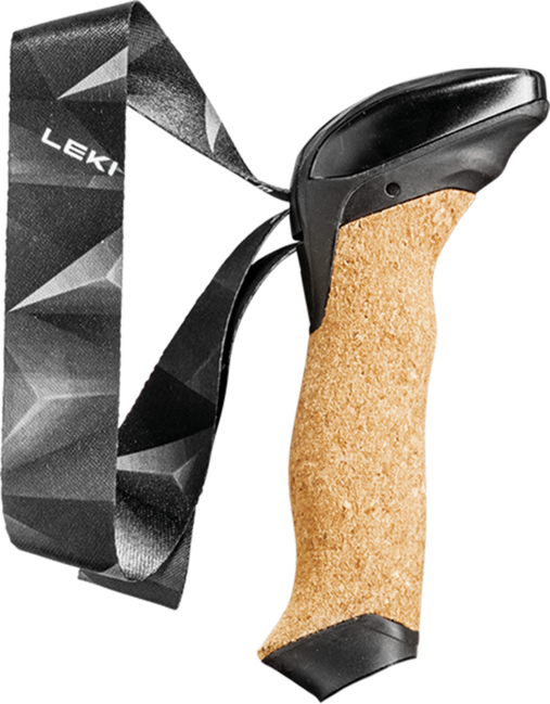 LEKI Aergon Air Резервна част истински Cork Skin Strap 4.0, черна-черна, 16 mm