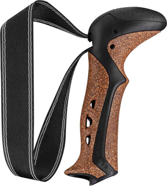 LEKI Aergon CorTec резервна част Soft Strap, черно-кафява, 18 mm