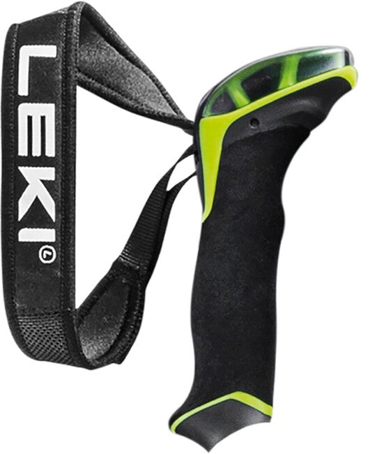 LEKI Aergo Air Foam дръжка с неопренов ремък 18mm, лайм/черна