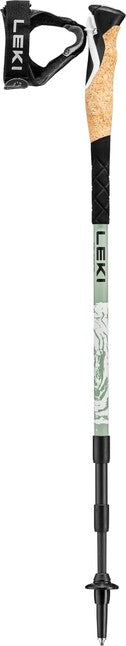 LEKI Cross Hike Carbon преходни палки, завист зелена-бяла-черна, 100 - 135 см