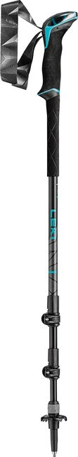 LEKI Makalu Lite AS туристически пръти, черна-тъмен антрацит-петролейна, 100 - 135 cm