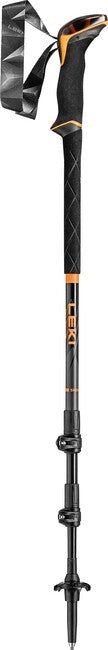 LEKI Sherpa Lite туристически пръти, неонова оранжево-черна-деним синьо, 100 - 135 cm