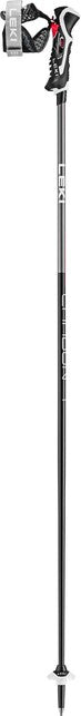 LEKI Carbon 14 3D слаломни ски щеки, черна/тъмноантрацит/светлочервена