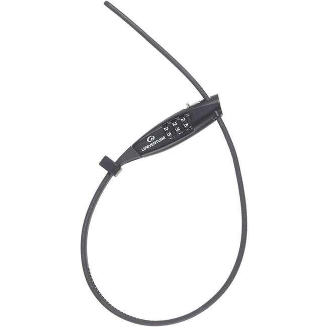 Lifeventure заключалка с цифрова комбинация и стоманено въже, 40 cm