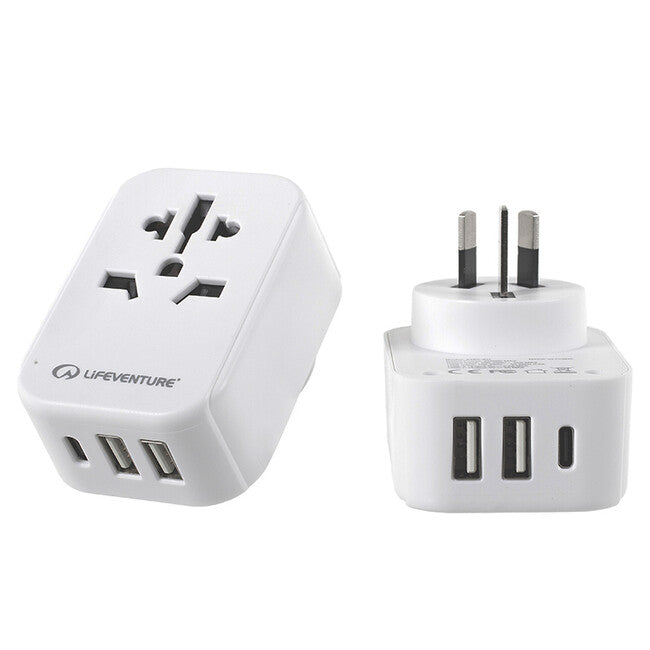Lifeventure адаптер за пътуване с USB за Австралия и Китай
