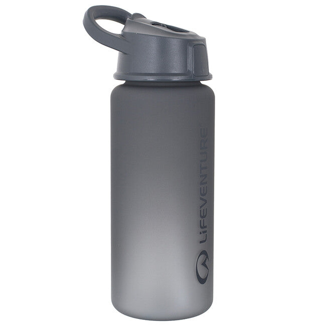 Lifeventure Flip-Top Water Bottle бутилка със сламка 750 ml, сива