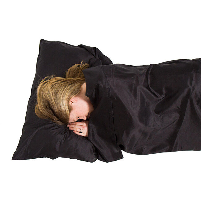 Lifeventure Silk Ultimate Sleeping Bag Liner копринена вложка към спално чувало, черна