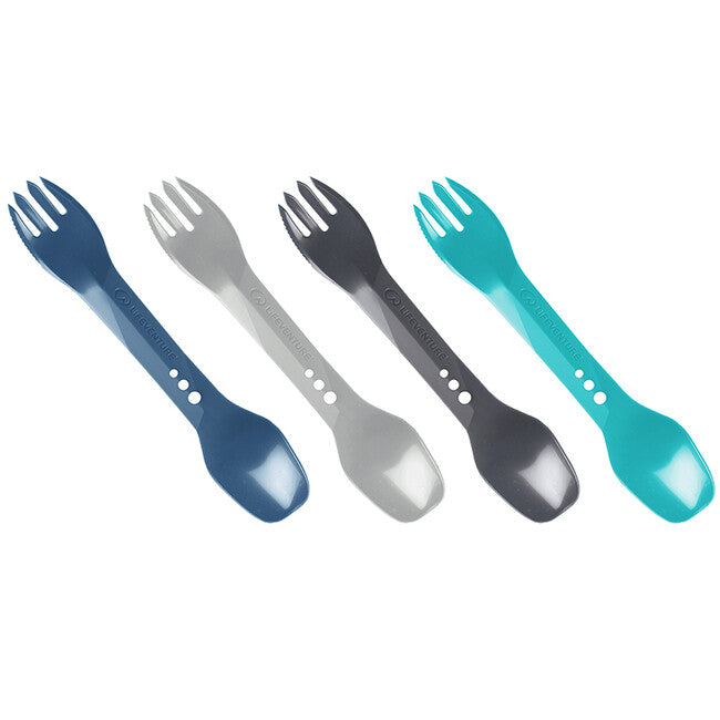 Lifeventure Ellipse Spork многофункционален комплект прибори 4-Pack, многоцветни