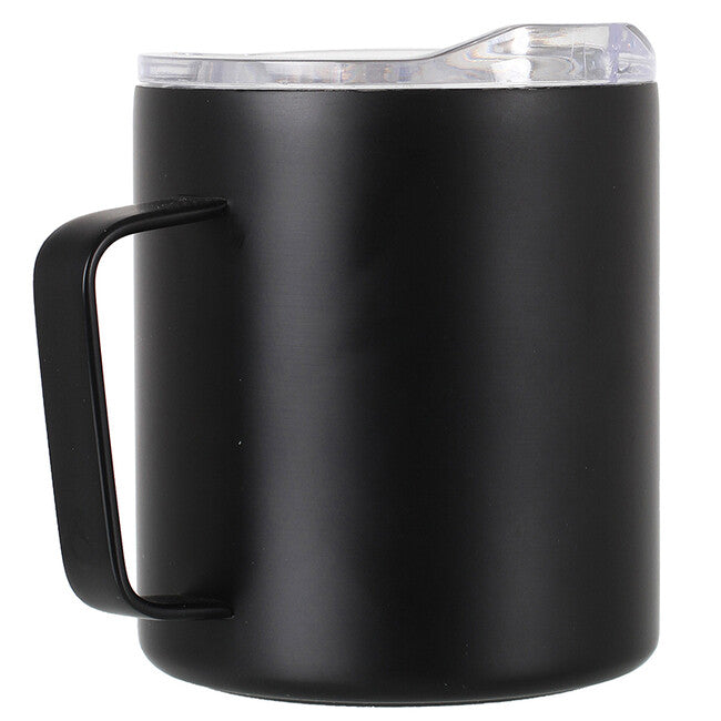 Lifeventure Insulated Mountain Mug изолирано планинско канче от неръждаема стомана с капак 350 ml, черно