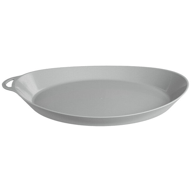 Lifeventure Ellipse Plate пластмасова чиния, светлосива