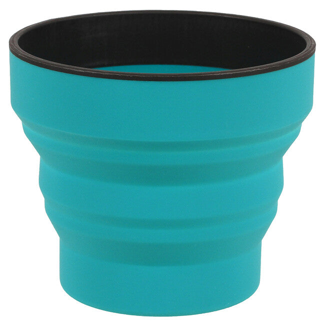 Lifeventure Ellipse Flexi Mug силиконово сгъваемо канче 350 ml, синьозелено