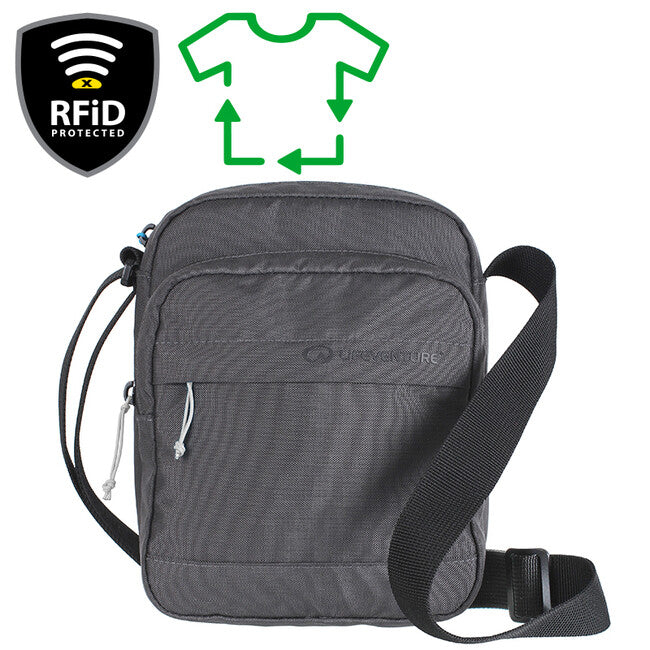Lifeventure RFiD чанта през рамо, сива