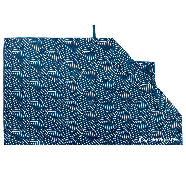 Lifeventure Printed SoftFibre Trek Towel гигантска кърпа, тъмносиня