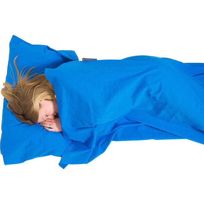 Lifeventure Памук Sleeping Bag Liner вложка за спално чувало, синя