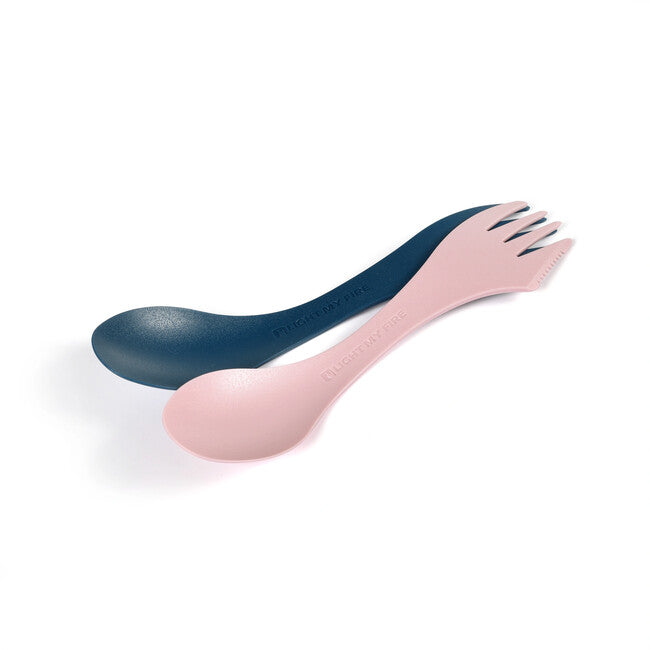 LIGHT MY FIRE Spork оригинален многофункционална лъжица 2бр., синя/розова