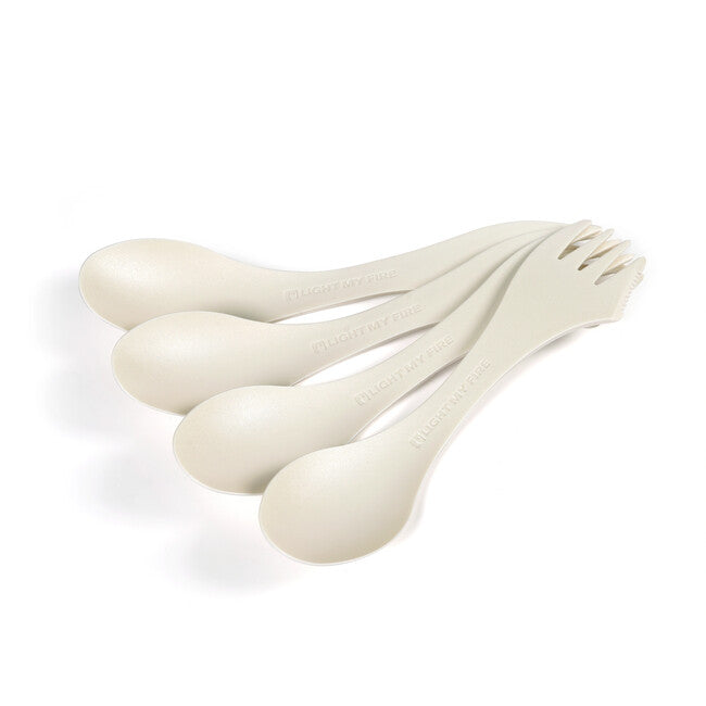LIGHT MY FIRE Spork оригинален многофункционална лъжица 4бр., крем