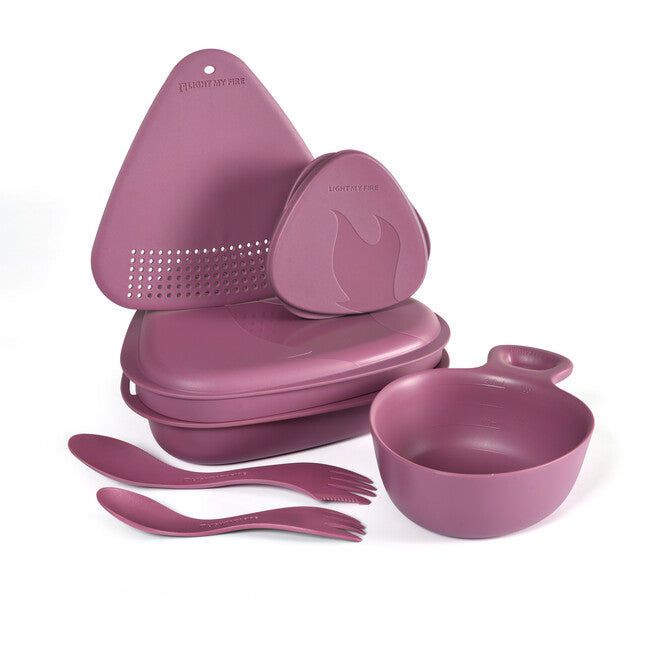LIGHT MY FIRE Outdoor MealKit 2.0 обедна сада, лилава