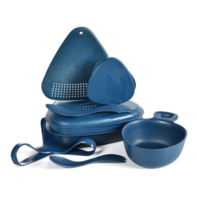 LIGHT MY FIRE Outdoor MealKit 2.0 обедна сервиз, синя