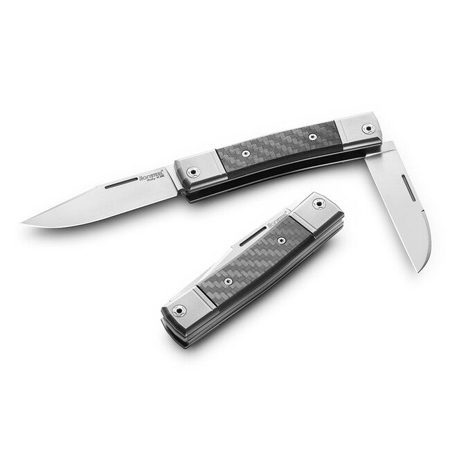 Lionsteel BestMAN BM13 CF нож с двойка острия от стомана M390