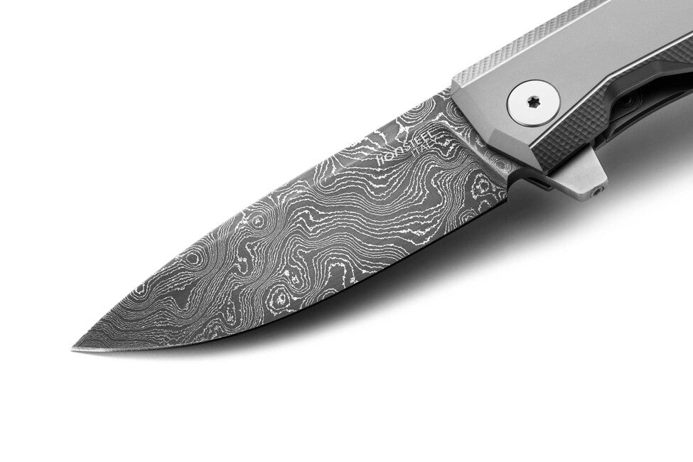 Lionsteel MYTO MT01D луксозен джобен нож с дръжка от масивен титан, GY