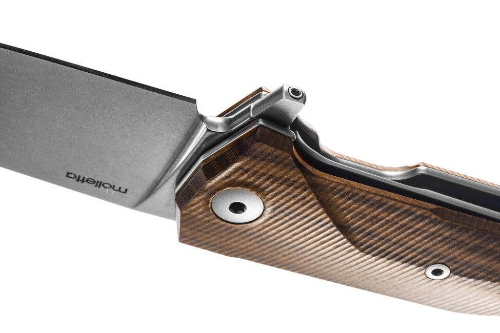 Lionsteel KUR джобен нож с острие Sleipner, много здрав BST