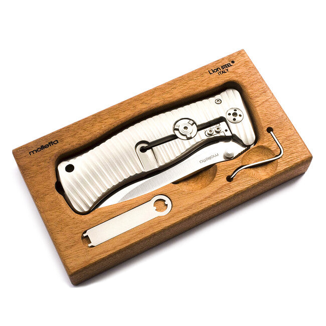 Lionsteel SR2 V джобен нож много робустен със сечиво от Sleipner стомана