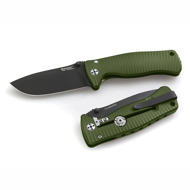 Lionsteel SR2A много здрав джобен нож с острие от стомана Sleipner GB