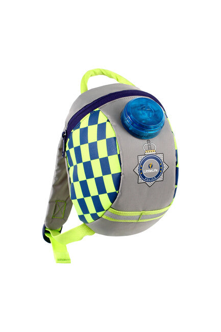 LittleLife Emergency раница за бебета Police, 2 L с мигащ фенер