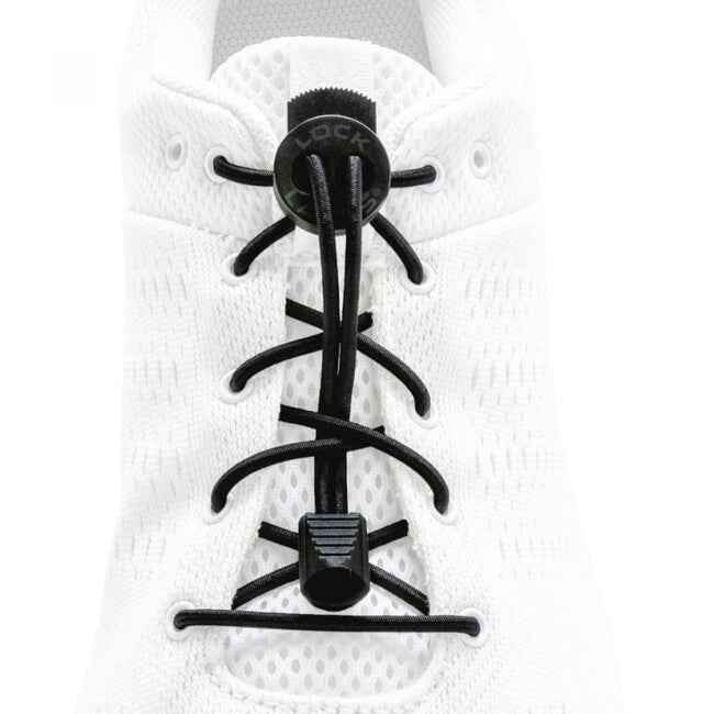 Lock Laces шнура за обувки, черна solid