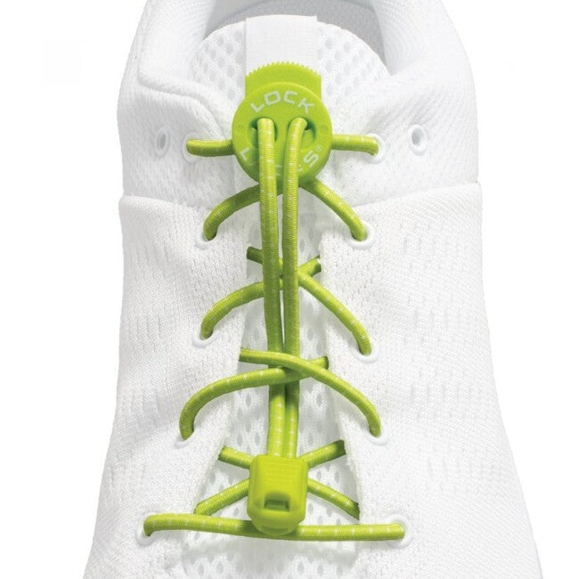 Lock Laces връзки за обувки, кисел зелен мивон