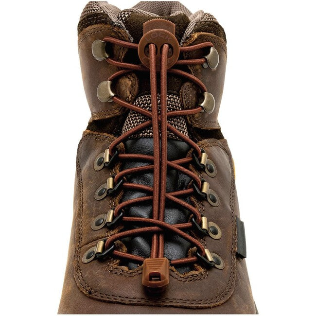 Lock Laces шнура за туристически обувки, тъмнокафява