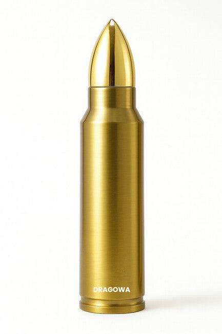DRAGOWA Tactical Bullet термос във форма на куршум 1000ml, златист