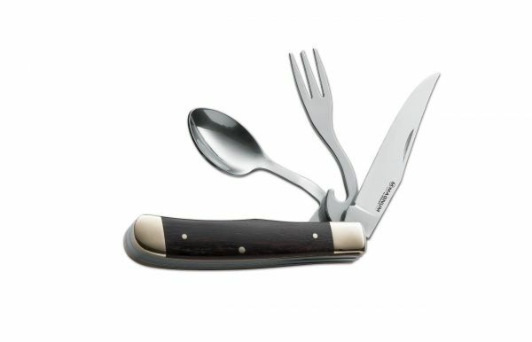 BÖKER® Magnum Bon Appetite сгъваемо кампингско прибори, дърво Pakka