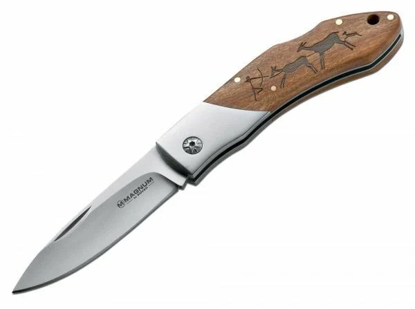 Magnum Caveman Steel затвърач джобен нож, 8,2 см, кафяв