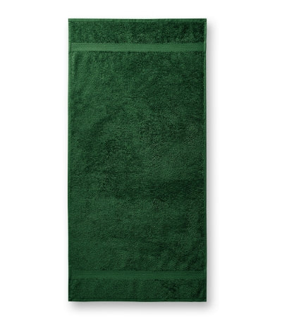 Malfini Terry Bath хавлиена кърпа памучна 70x140cm, бутилкозелена