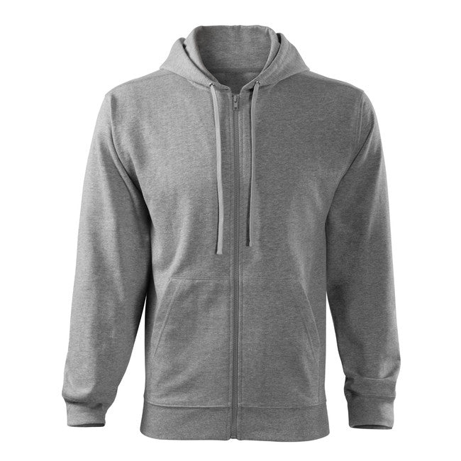 Malfini Trendy Zipper суитшърт с цип 300g/m2, сива