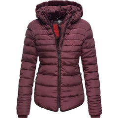 Marikoo Amber дамско зимно яке с качулка, Wine