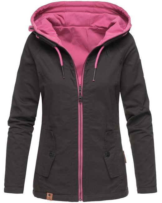 Marikoo CHUU ženska prehodna dvostranska softshell jakna 2v1, črna
