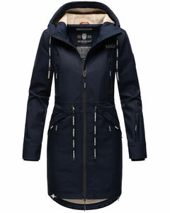 Marikoo Racquelle ženska softshell jakna s kapuco, navy