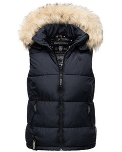 Marikoo Eisflockchen women's vest, Navy