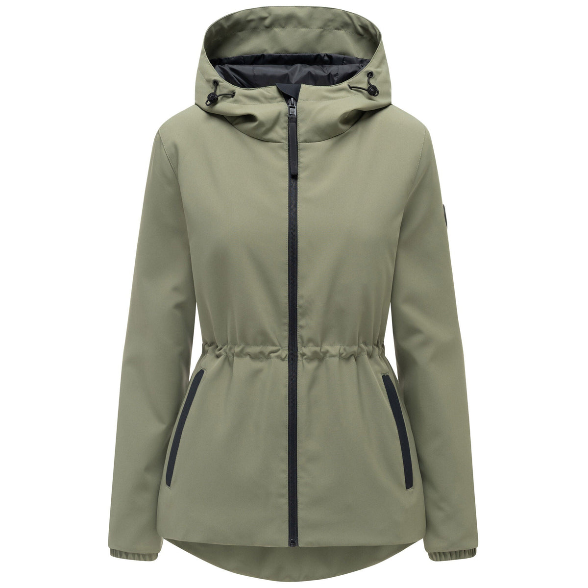 Marikoo Katzilein16 dámska prechodná bunda s kapucňou, Olive leaf