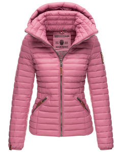 Marikoo LOWENBABY women's transitional jacket with hood, Dark rose