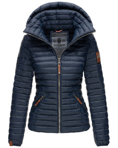 Marikoo LOWENBABY women's transitional jacket with hood, Navy