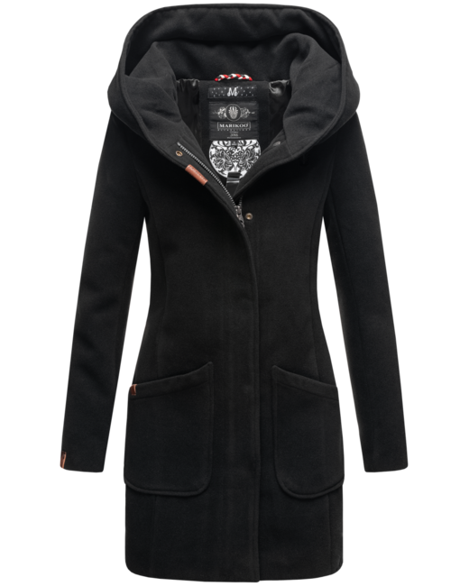 Marikoo MAIKOO women's winter coat with hood, black