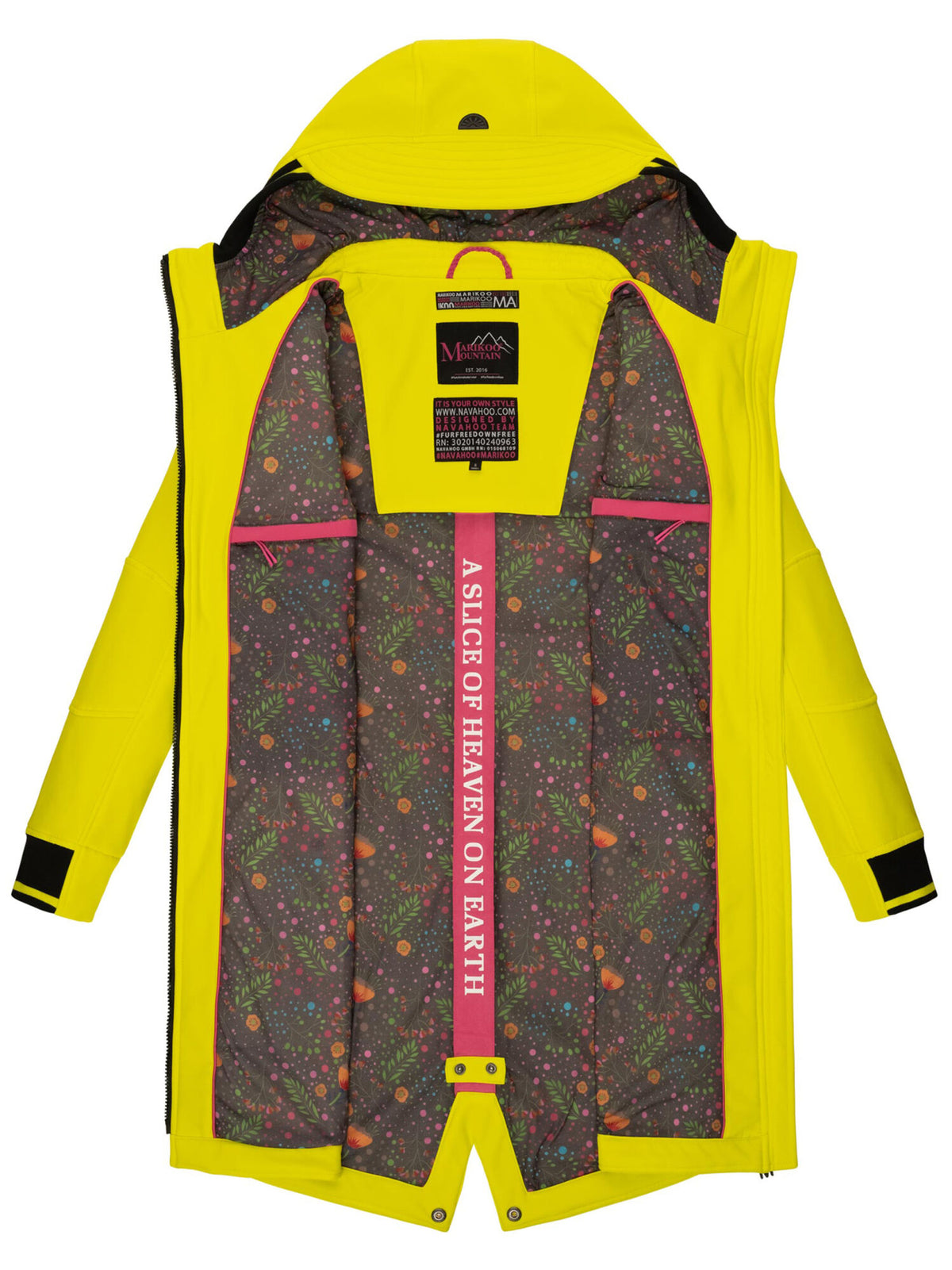 Marikoo Mount Furnica dámska softshell bunda, lime green